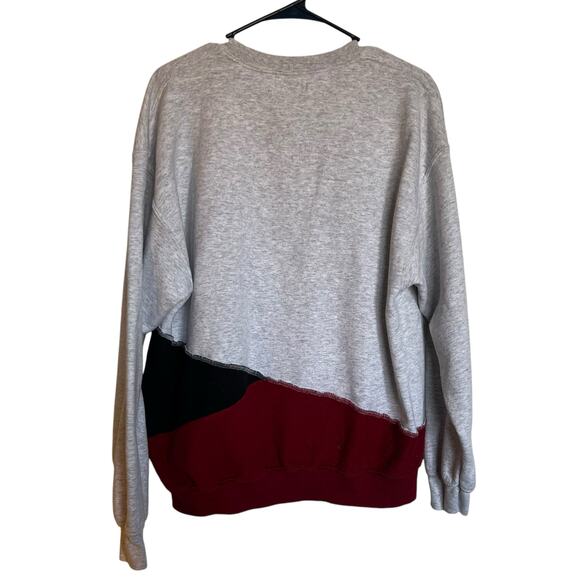 Refried Apparel Brown University Crewneck Upcycled Patchwork Sweatshirt Size L - Picture 2 of 8